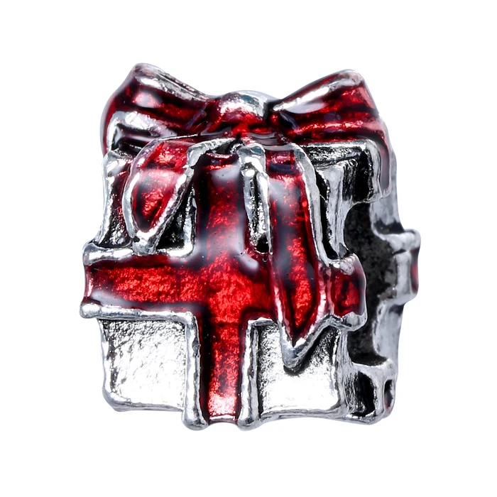 1 шт. серебряные европейские бусины подходят для рождественского браслета