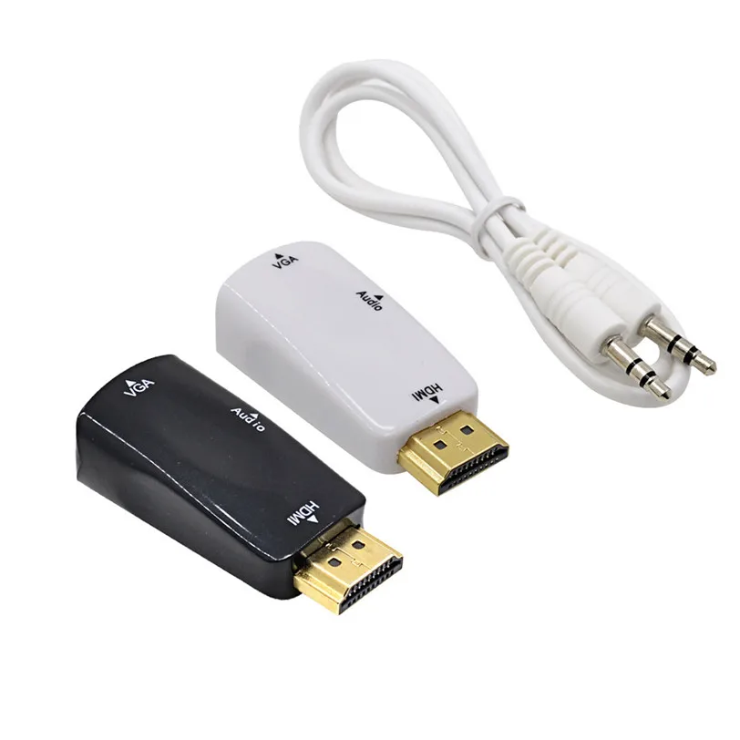 HDMI в VGA конвертер HDMI2VGA разъем адаптер + аудио кабель de Audio Jul18 профессиональная