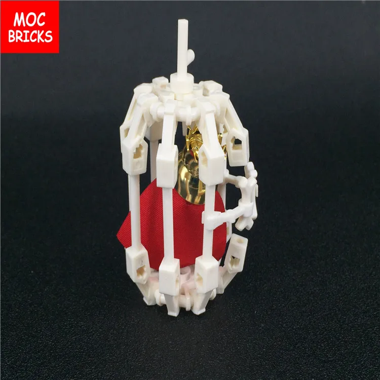 Кубики Moc DIY Белый Скелет клетка и король скелетов фигурка Обучающие строительные блоки игрушки для детей лучшие подарки