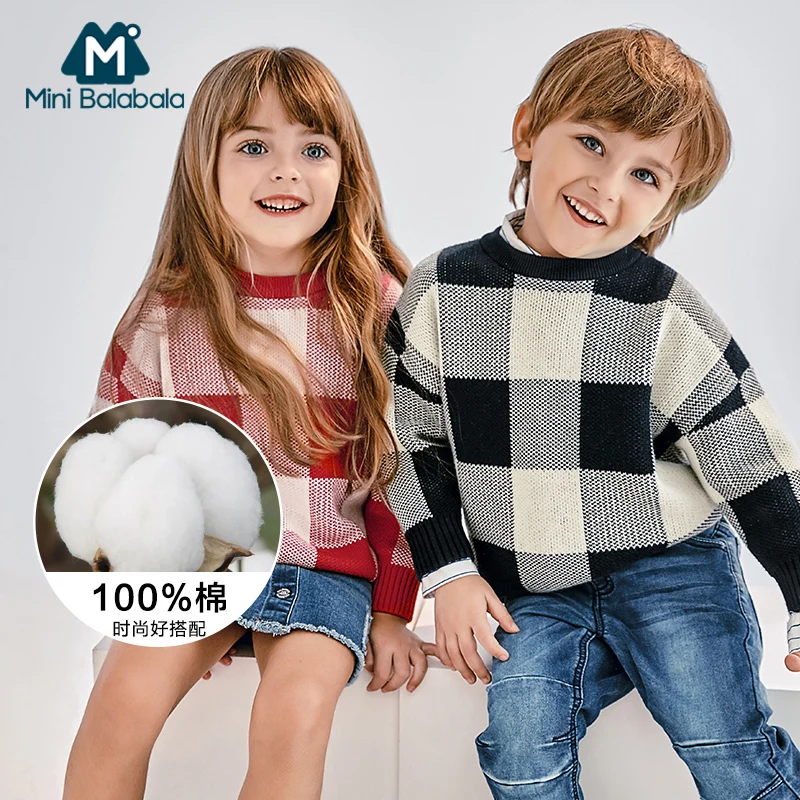 Mini Balabala/свитер для маленьких девочек и мальчиков рубашка Детские топы с длинными