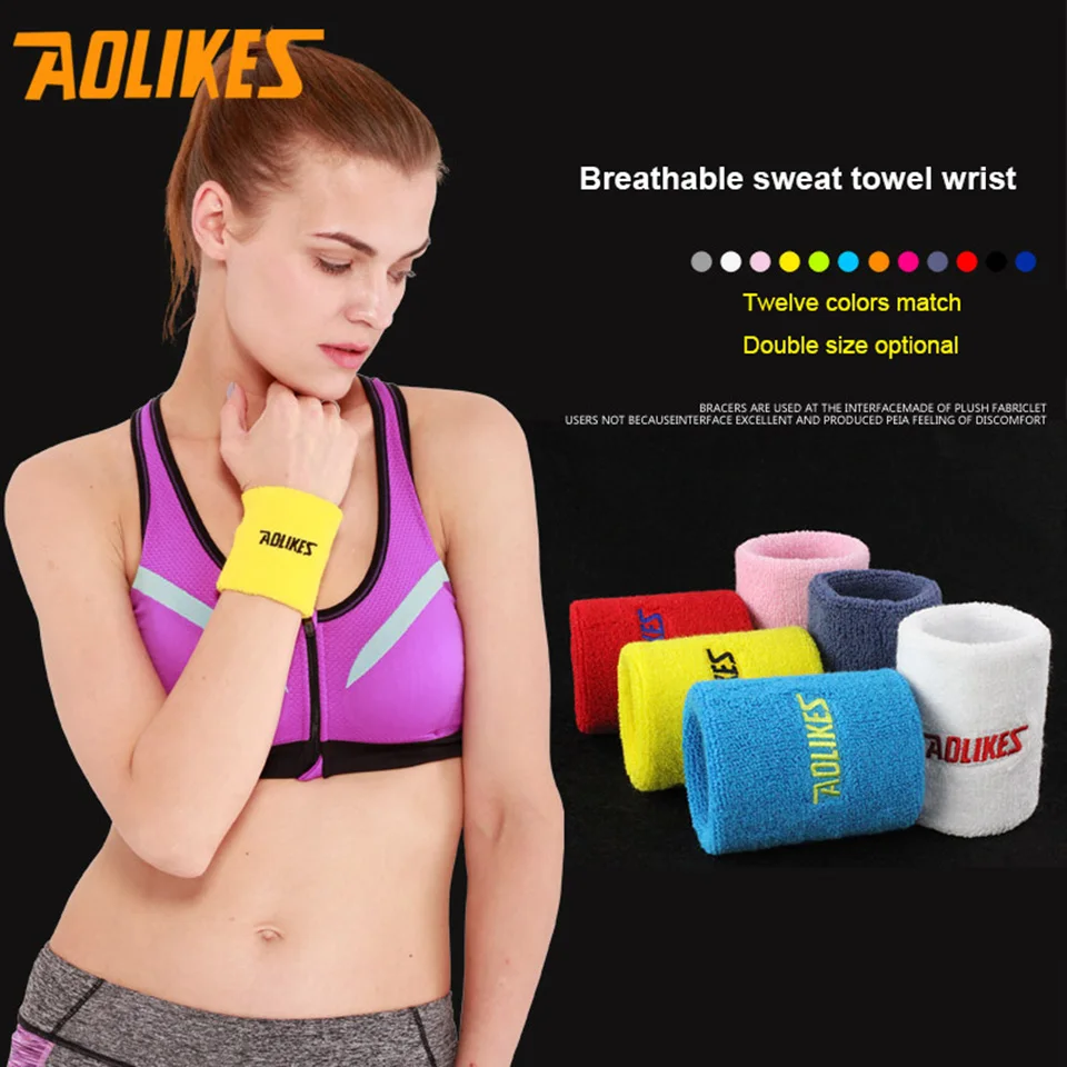 Спортивные наручные браслеты AOLIKES 1 пара 8*11 см ручное полотенце поддержка