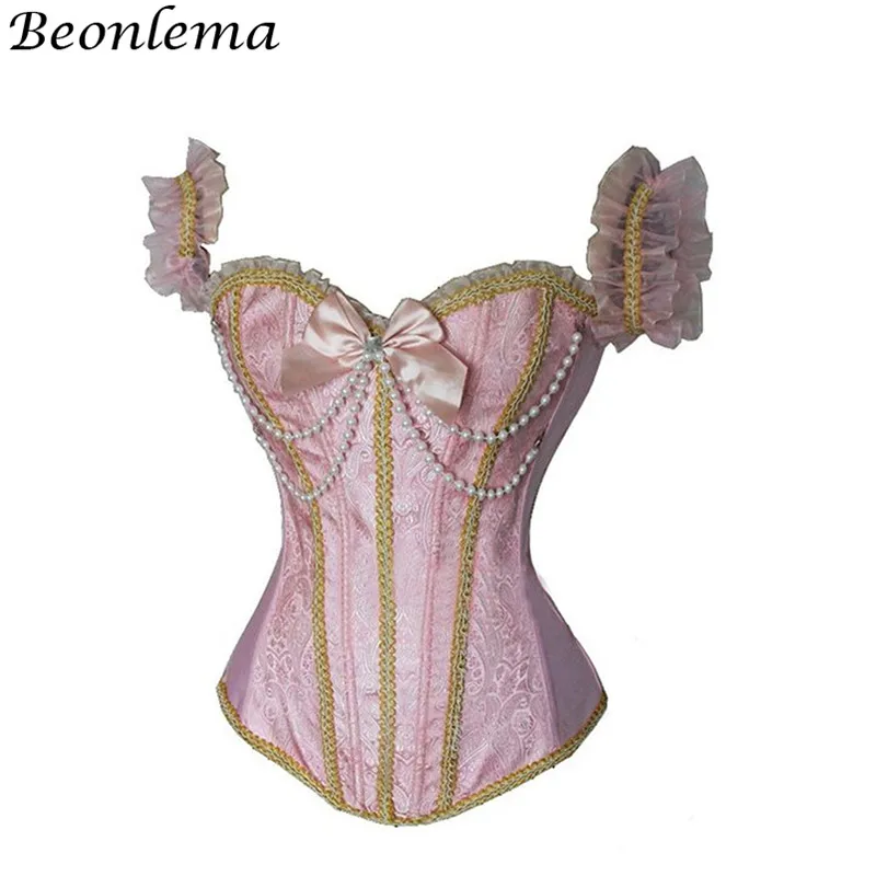 Beonlema Kawaii Кружевное Бюстье с ремешками и корсетом для женщин голубой розовый