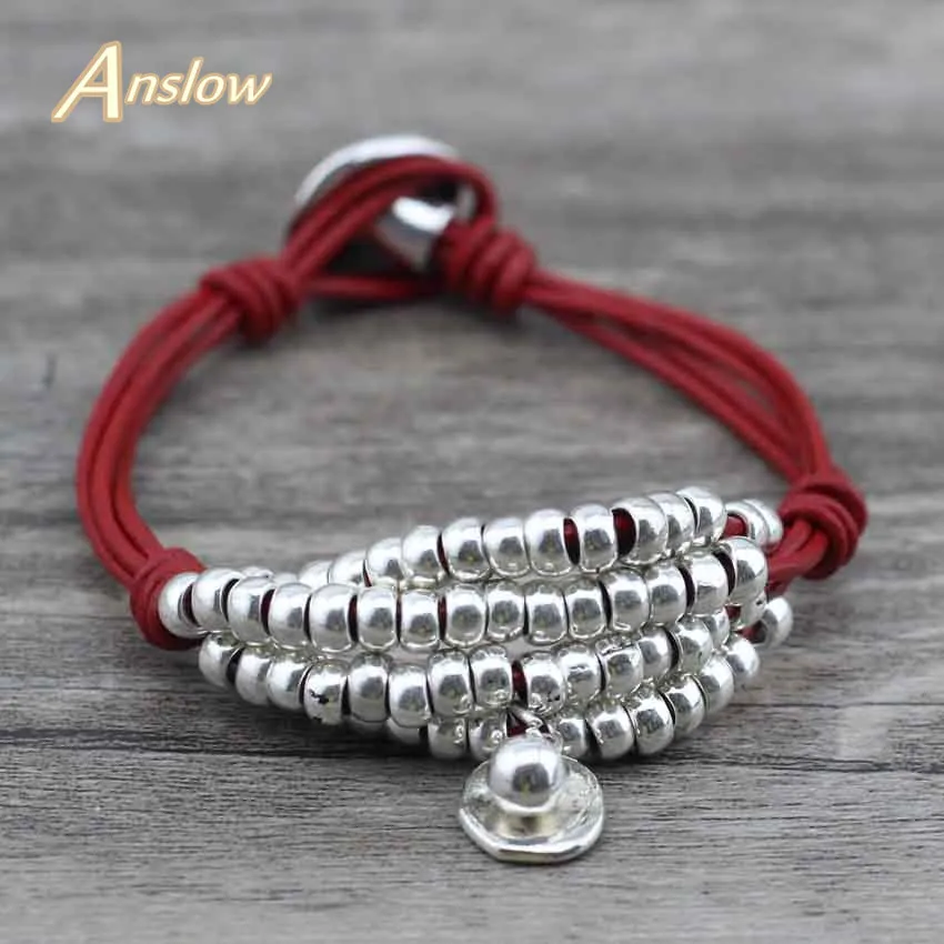 Anslow модные ювелирные изделия оптом дешевая цена Beaden Statement Wrap Strand Бусы Бренд