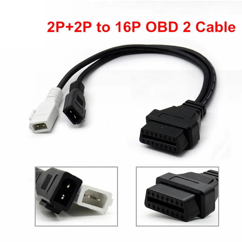 2p Plus 2p for A-udi OBD OBD2 диагностический разъем 22 Pin to 16 Pin для T-a* yota 22PIN OBDII Кабельный адаптер передачи для Ta*-yota 22Pin to OBD2 16Pin - Цвет: 2p Plus 2p for A-udi