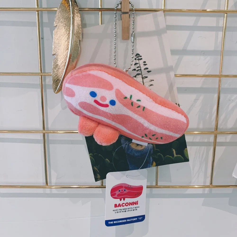 Kawaii Bacon плюшевые игрушки Моделирование подушка в виде еды мультфильм творческий мультфильм милые мягкие детские плюшевые игрушки прекрасный детский подарок на день рождения