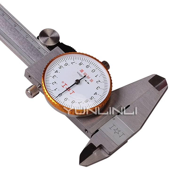 Dial Caliper 0-130mm Stainless Steel Shockproof Vernier Calliper 0.01mm Metric Gauge Measuring Tool 171-126A | Инструменты