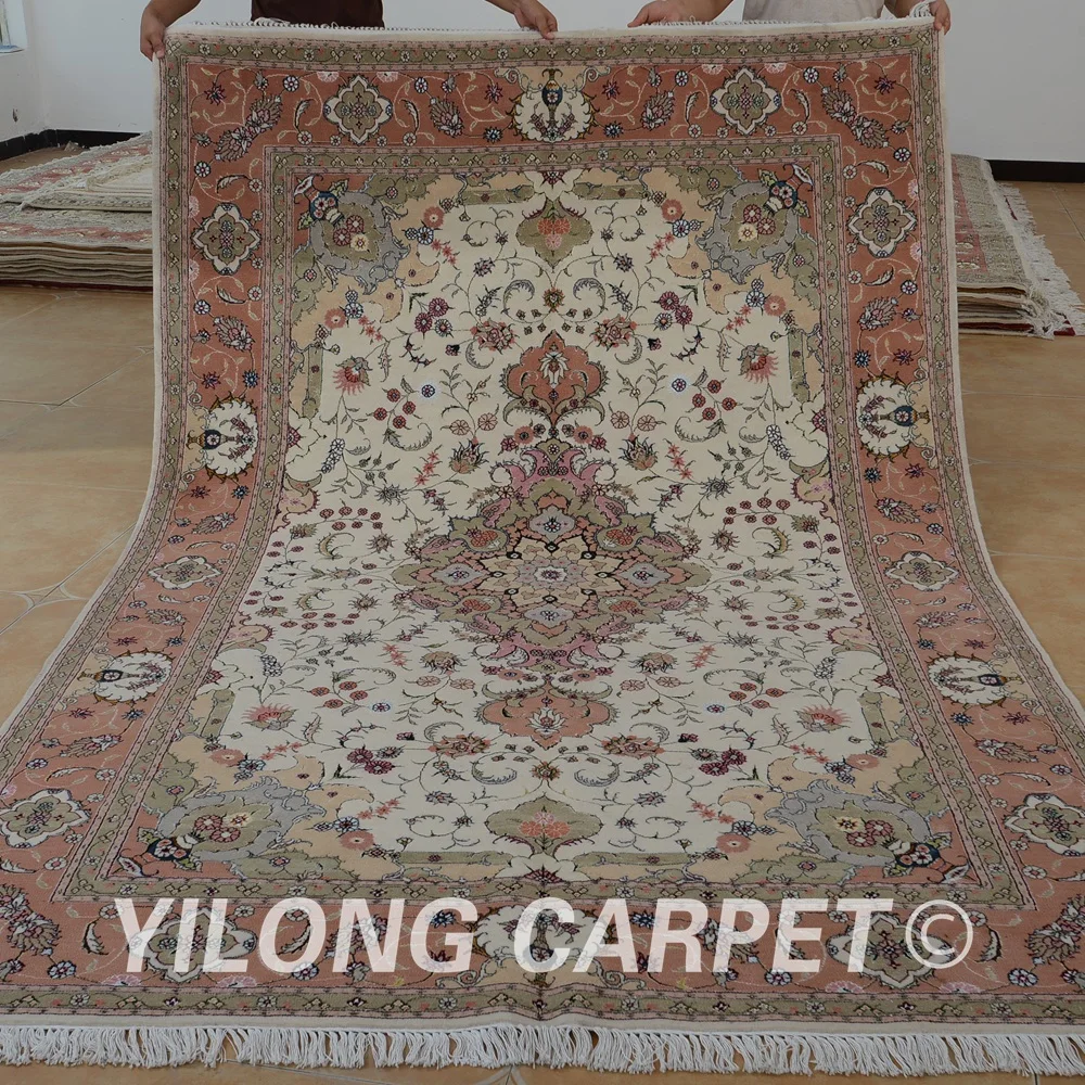 Yilong 6 'x 9' персидский искусственный сад Дизайнерский ковер из смешанной