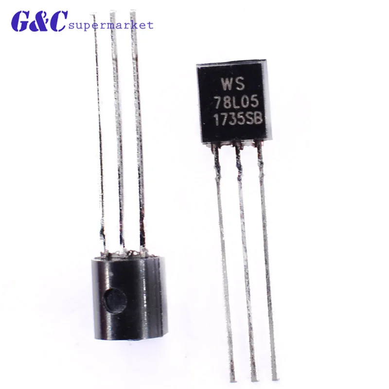 50 шт. WS78L05 78L05 WS TO-92 IC REG LDO 5V .1A Новое хорошее качество | Электронные компоненты и