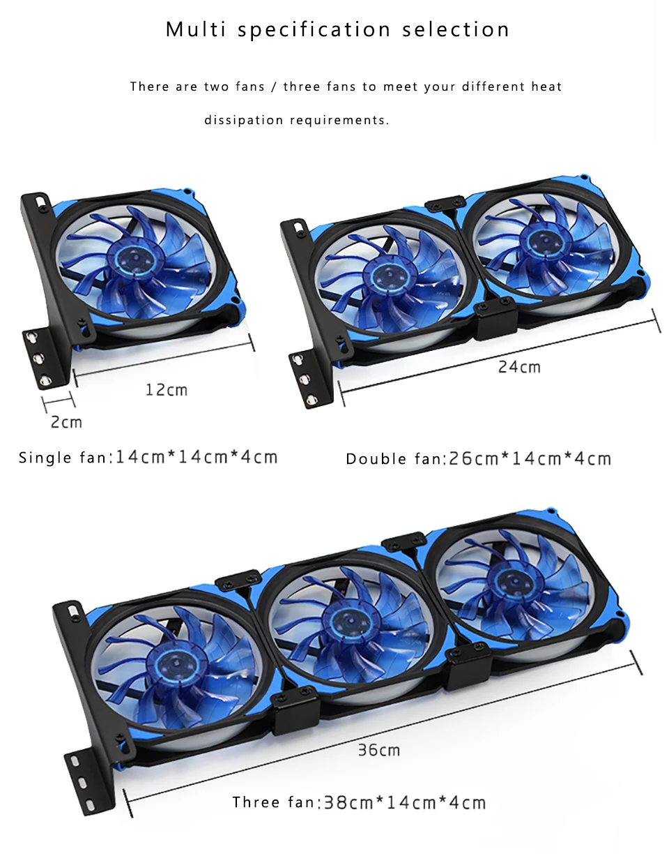 Компьютер/ПК процессор/GPU/VGA кулер видеокарта вентилятор охлаждения тихий DC 12 В 120 мм вентилятор материнская плата радиатор жесткий диск радиатор