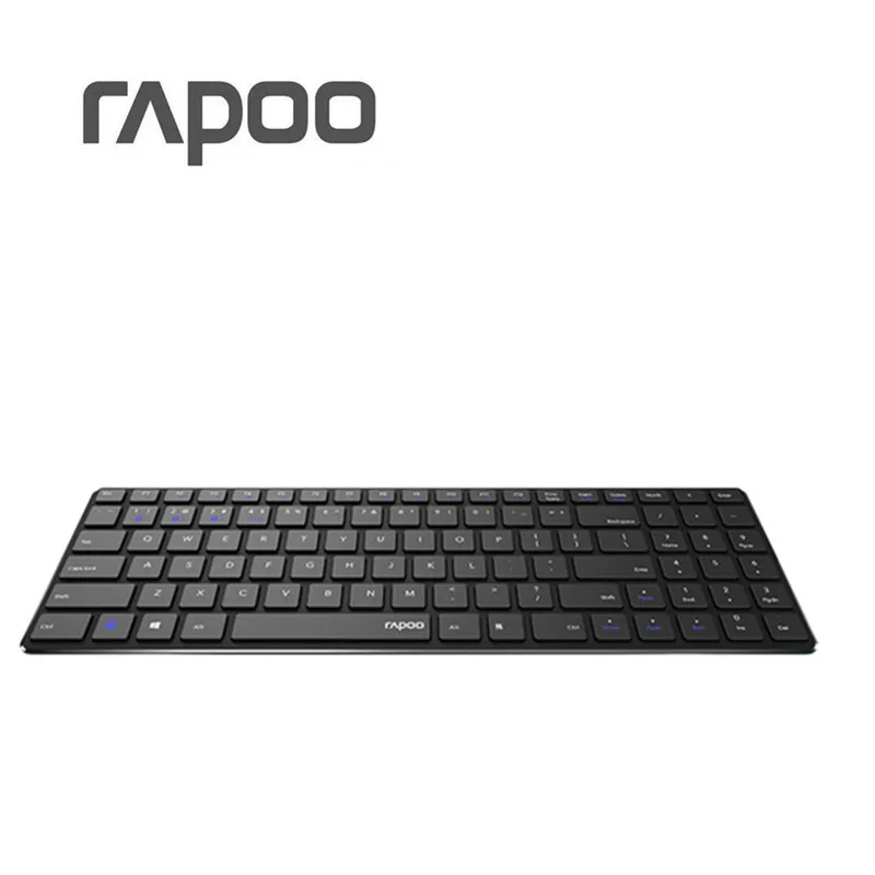Новинка Rapoo E9300 Bluetooth/2,4G мульти-медиа 5,6 мм ультра-тонкая беспроводная клавиатура для ноутбуков и настольных компьютеров ПК с 3 устройствами подключения