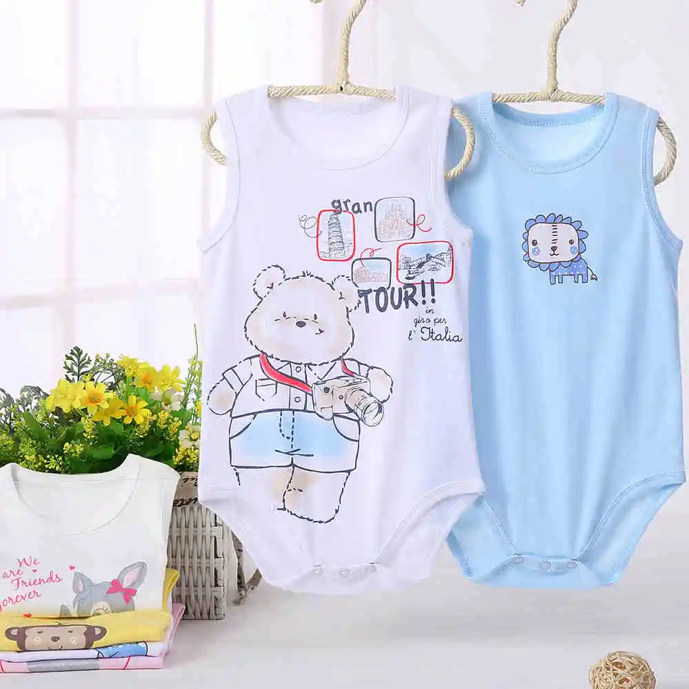 Детские ползунки Bebe Vestidos Новорожденные тело костюм летняя одежда жилет комбинезон одежда для малышей хлопок