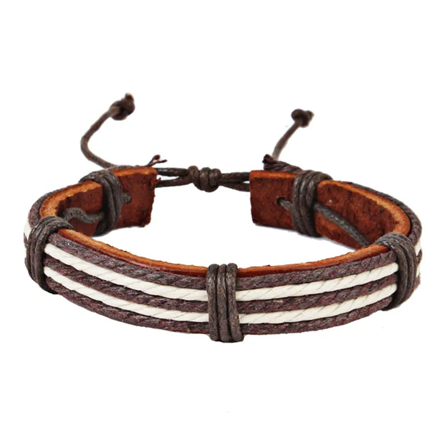 Регулируемый браслет в полоску из пеньковой веревки 102510 2018|hemp rope bracelet|rope braceletbracelet