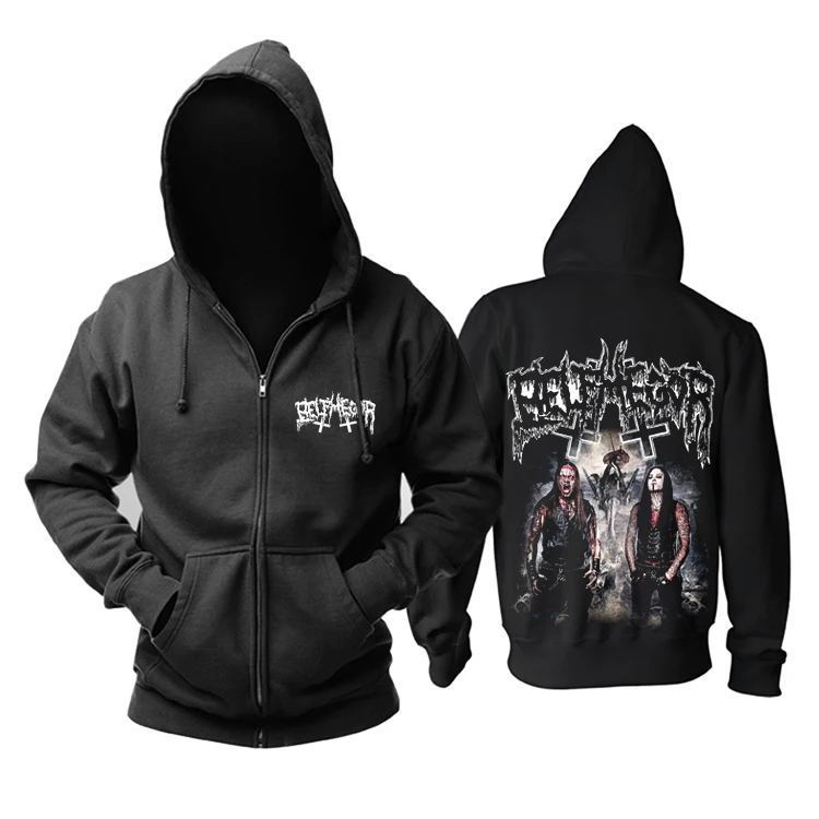 14 вариантов демон свитшоты на молнии belphegor Rock Band толстовки оболочки куртка рокер