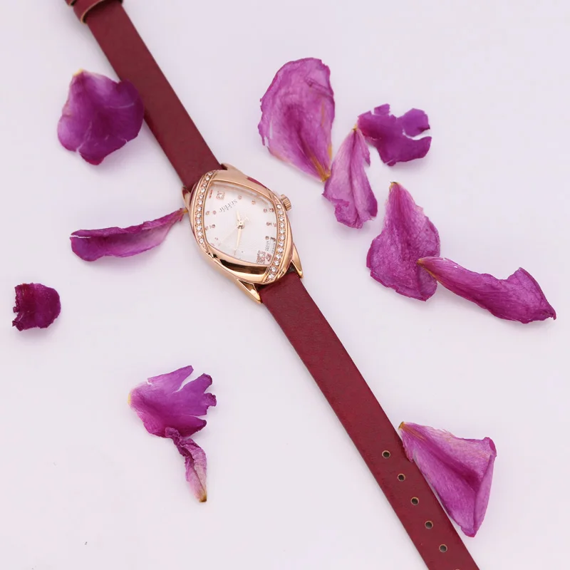 Julius Lady Women's Watch Japan Quartz Hours Fine Fashion Clock Bracelet Leather CZ Rhinestone Girl's Birthday Gift Box 660|box box|box gift