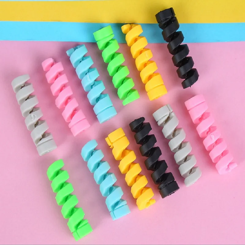 Спиральный протектор кабеля провод передачи данных силиконовая катушка