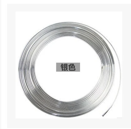 

1 м U-образный стиль, сделай сам, Автомобильный интерьер, кондиционер, решетка для вентиляции, хромированная Декоративная полоса, серебристый Стайлинг автомобиля