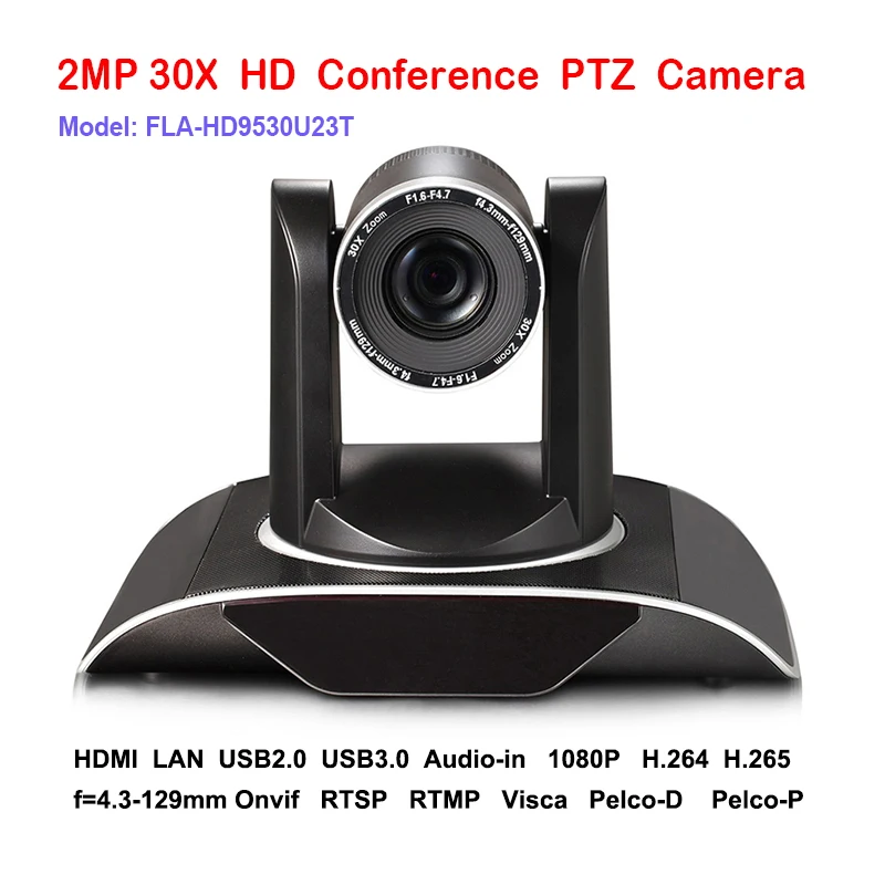 

2MP 30x 1080P60fps IP HDMI USB PTZ Camera Conference Video Audio Network RTSP RTMP ONVIF Plug and Play