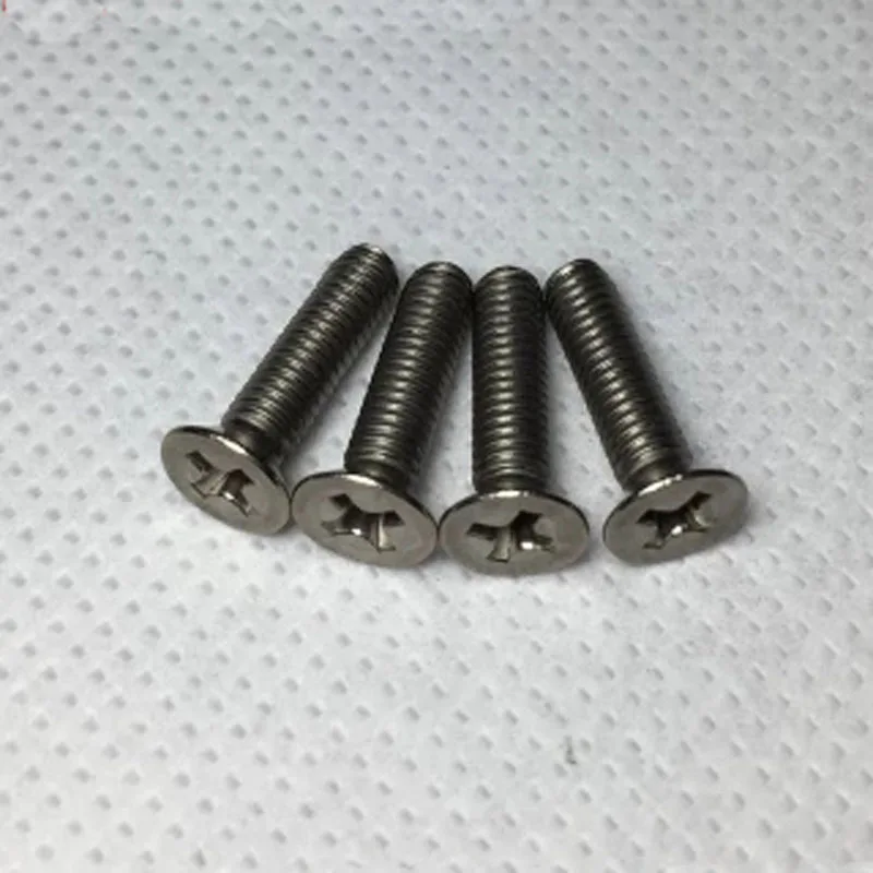 3pcs M5 Titanium screw Countersunk head DIN 965 Pure titaniums GR2 Flat heads Phillips screws 8mm-20mm Length | Обустройство дома