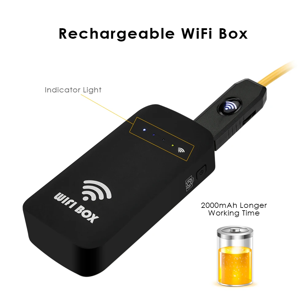 Беспроводной Wifi эндоскоп для провода трубы автомобиля 9 мм 720 HD камера Android iOS iphone с