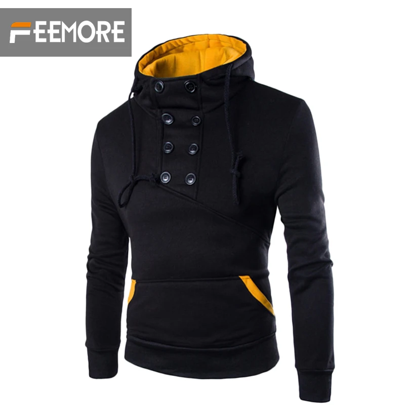 2016 мужчин пальто весна осень мужские толстовки мода куртка высокий воротник