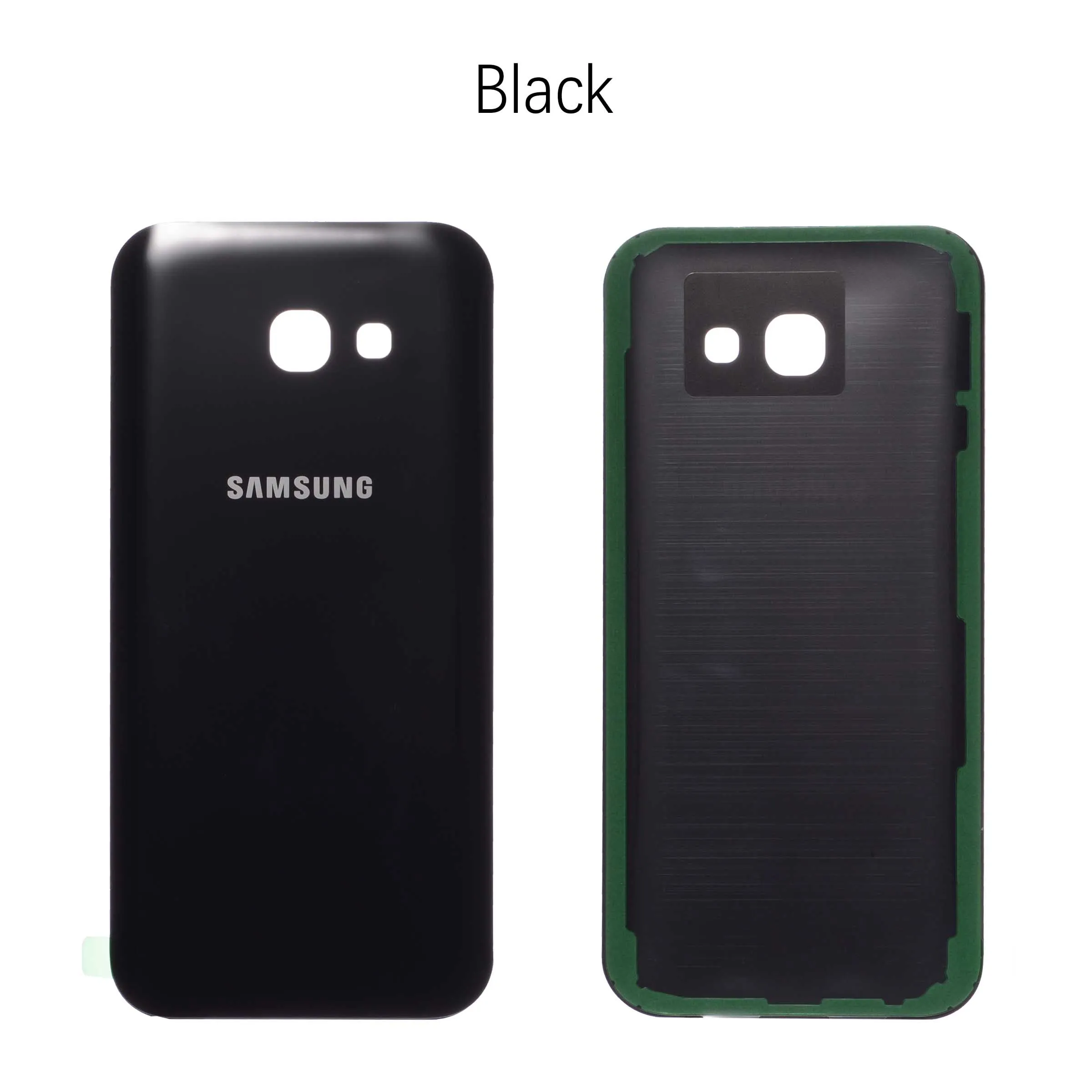 Задняя крышка батареи для Samsung Galaxy A5 A520 A520F задняя крышка корпуса батарейного отсека чехол запасные части - Цвет: Black