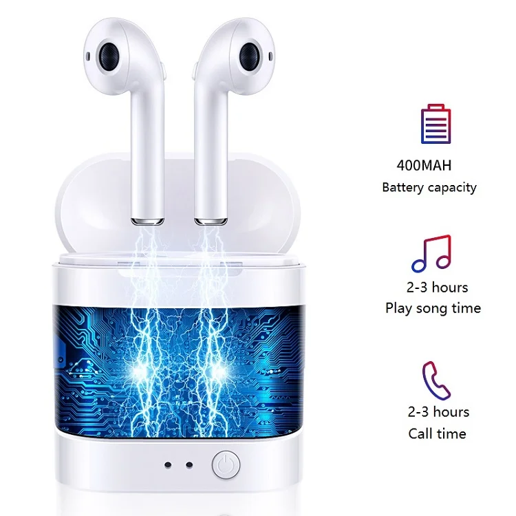 Мини Bluetooth наушники 5,0 i7s tws Спортивные Беспроводные наушники с микрофоном для всех смартфонов bluetooth-гарнитура для игр