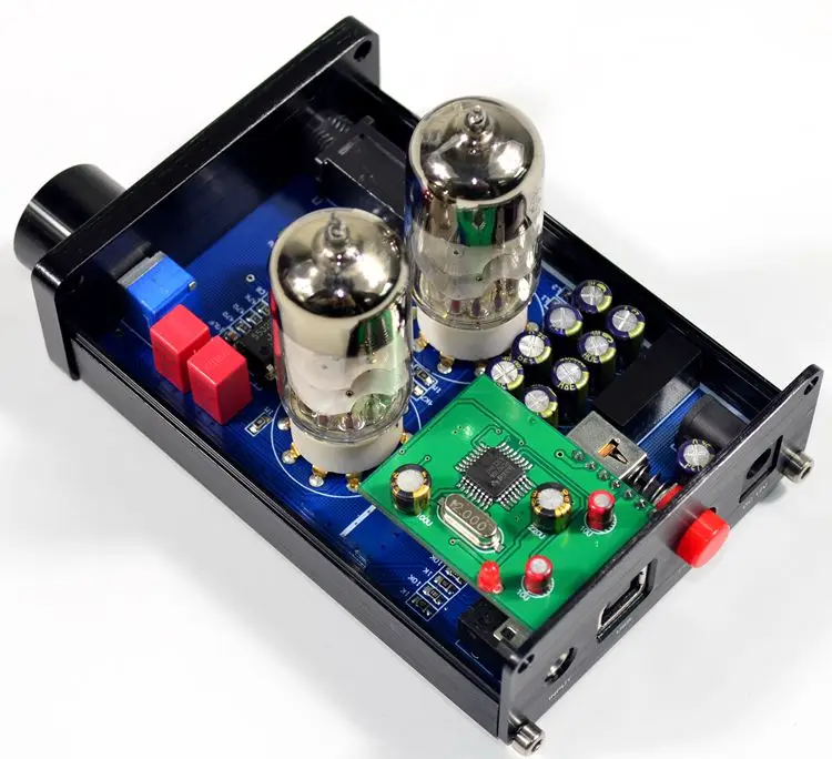 DC12V 2A 6J9 tube предусилитель трубка PCM2706 USB декодирующий усилитель для гарнитуры |