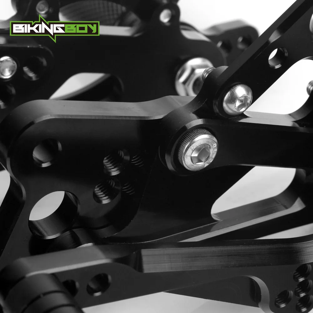 BIKINGBOY подножки для Yamaha YZF R6 03 04 05 06 07 08 09 10 11 12 13 14 15 16 Rearsets регулируемые гоночные