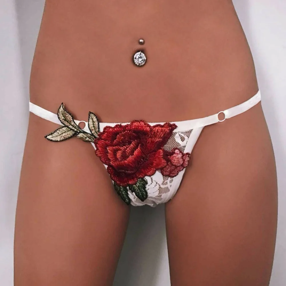 IShine culotte femme Сексуальная Вышивка Нижнее белье женские сексуальные трусики Мини