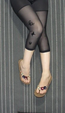 K288 7pure Black bow YGYEEG летние кружевные черные леггинсы женские вязанные крючком обтягивающие Стрейчевые брюки леггинсы до середины талии брюки капри брюки 3/4 длина брюки - Цвет: K288 7pure Black bow