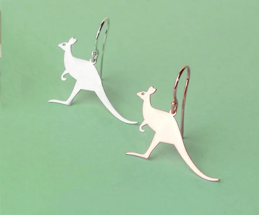 Fashion Kangaroo Dangle Earrings Wallaby Australian Animal Jewelry Drop Earring For Women