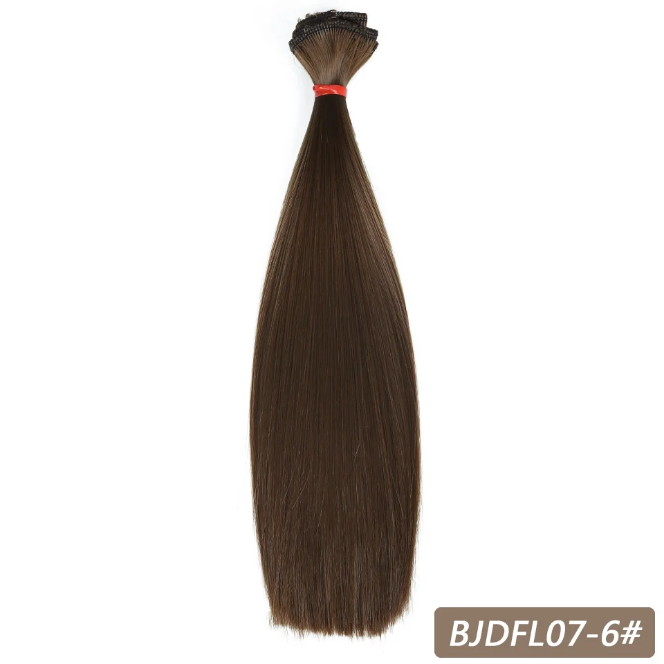 Allaosify Bjd парик волос для куклы 25 см * 100 черного розового и белого цвета серый Цвет