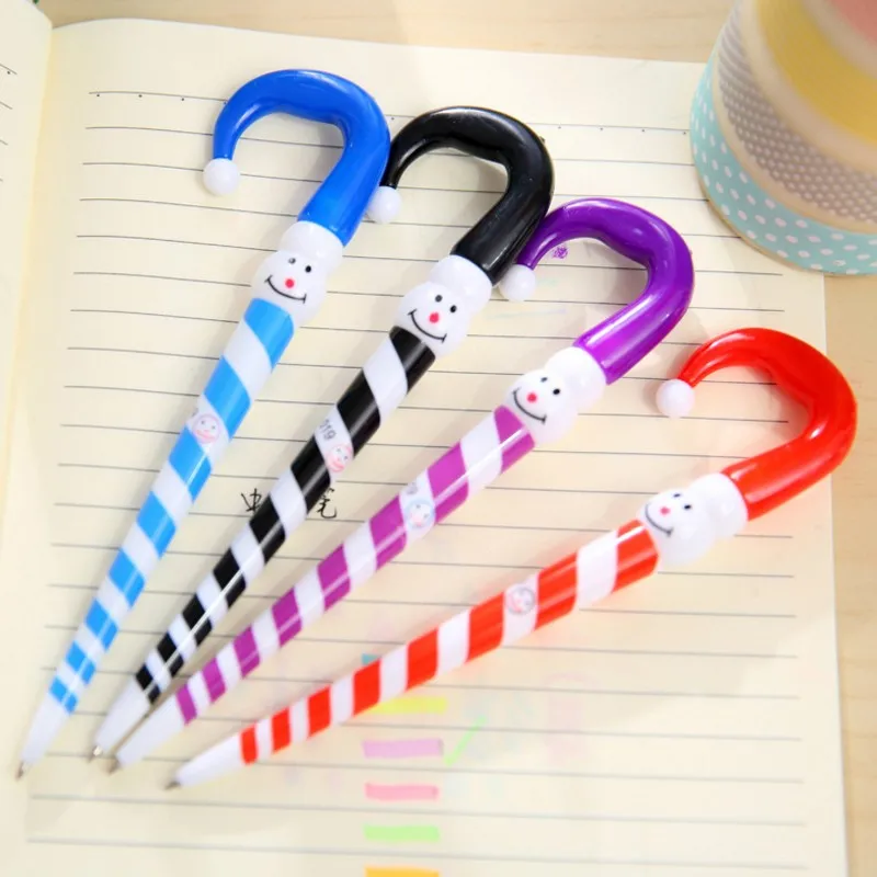 1 шт. Рождественская шариковая ручка со снеговиком и шляпой кавайные Мультяшные