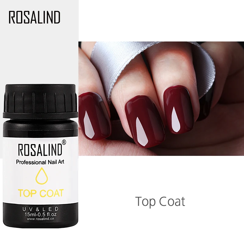 Розалинд Top Coat 15 мл длительный матовый лак для ногтей дизайн маникюра УФ вылечить