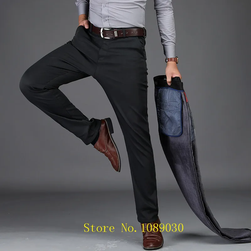 AFS JEEP брюки мужские высокого качества pantalon homme флисовые мужские зимние брюки повседневные и деловые брюки мужские размера плюс 42