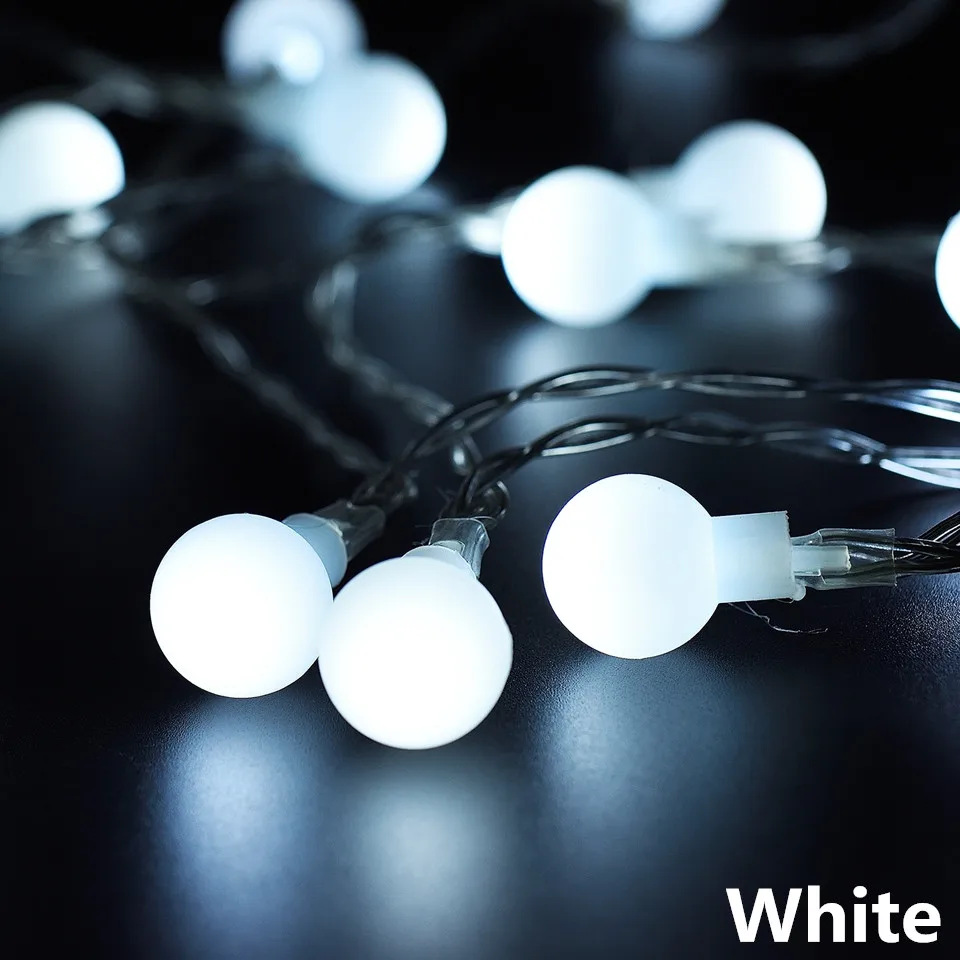 Солнечный праздничный светильник 7 м 50led 12 м 100LED солнечная гирлянда rgb Шар Сказочный светильник s Водонепроницаемый Открытый украшенный Сад Рождество