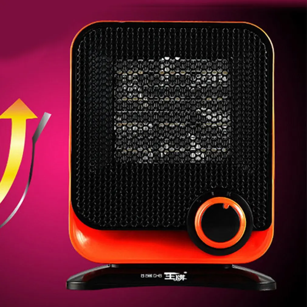 orange 220V электрический обогреватель Мини PTC обогреватель Электрический зимние теплые вентилятор Офис Ванная комната Настольный нагреватель - Цвет: orange