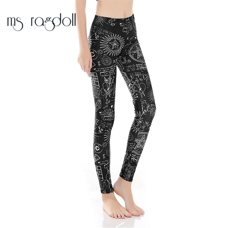 Новинка 2017 года женские с высокой талией черный Леггинсы для женщин плюс размеры