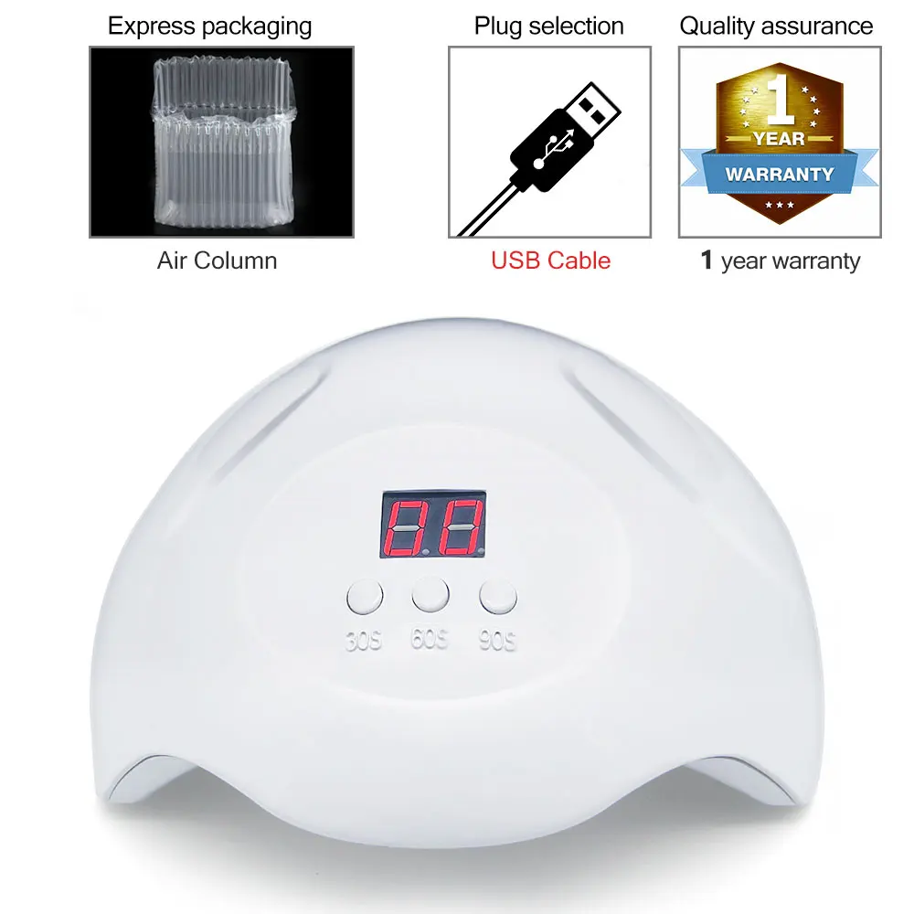 SUN X7 USB LKE 48 Вт Сушилка для ногтей SUN X9 УФ-лампа 3 режима с автоматическим зондированием лампа для ногтей для сушки ногтей строитель гель УФ-сушилки для ногтей - Цвет: SUN X7 USB