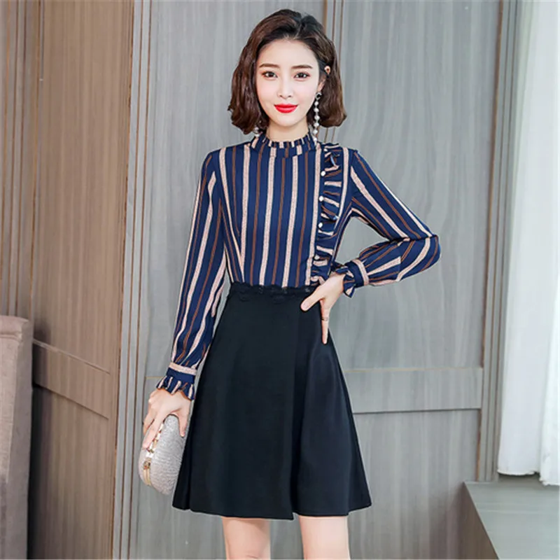 Демисезонный Леди Мини платье 2019 новый корейский модные женские туфли с длинным