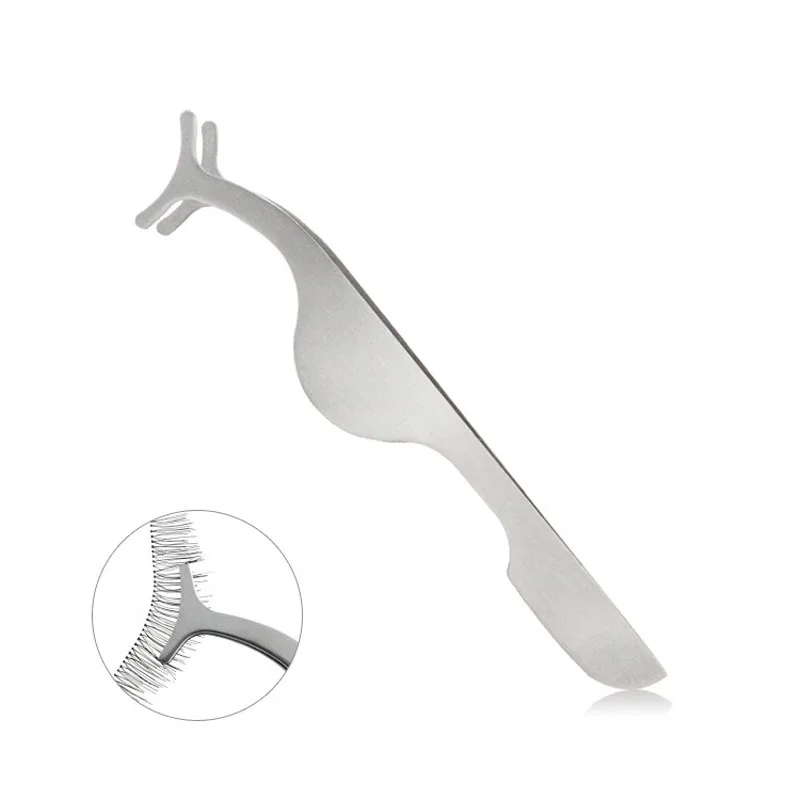 Горячая Распродажа поддельные Пинцет для ресниц аппликатор Нержавеющая сталь