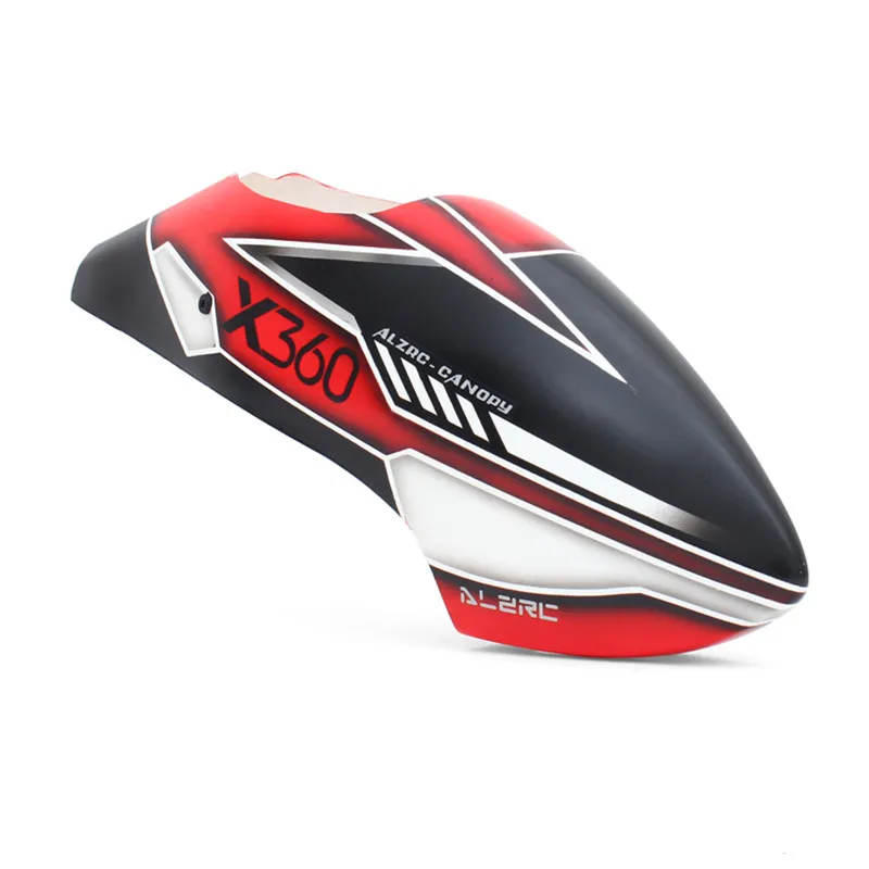ALZRC Devil X360 стекловолокно живопись красный навес RC вертолет части подходят GAUI X3 19