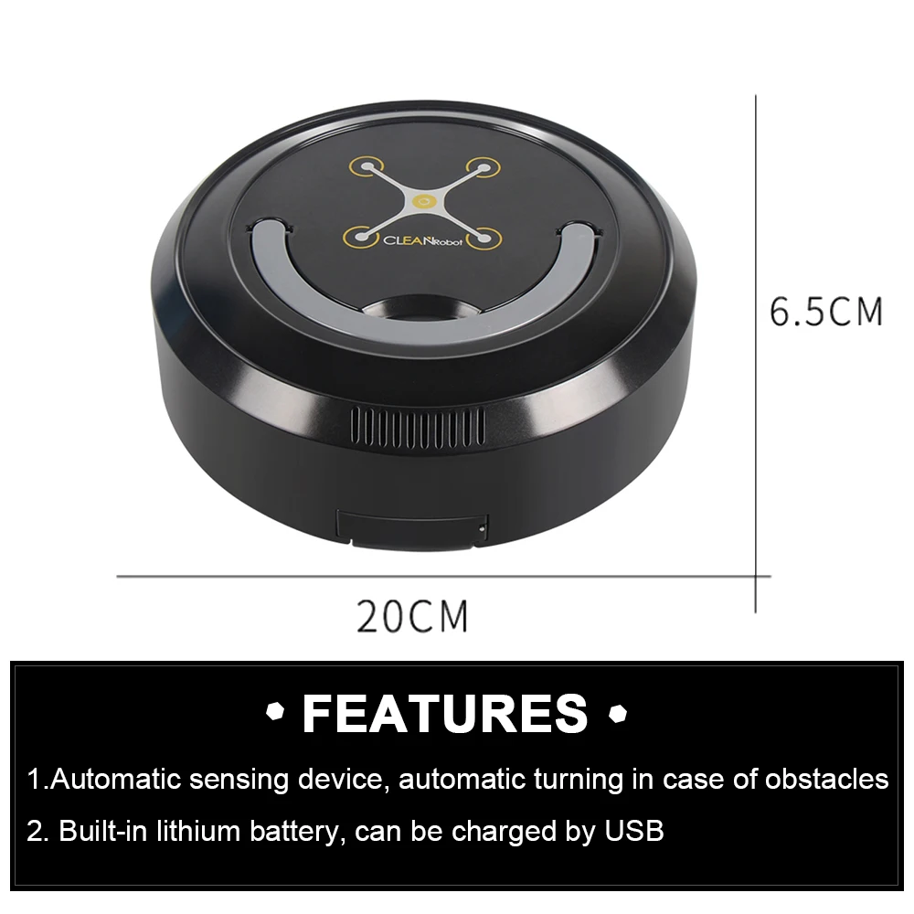2019 дропшиппинг USB умный робот пылесос перезаряжаемый мощный всасывающий