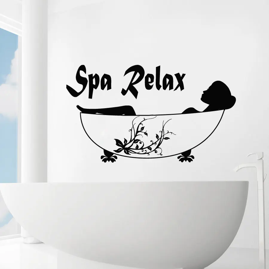 Spa Relax простые наклейки на стену домашние комнаты специальные декоративные