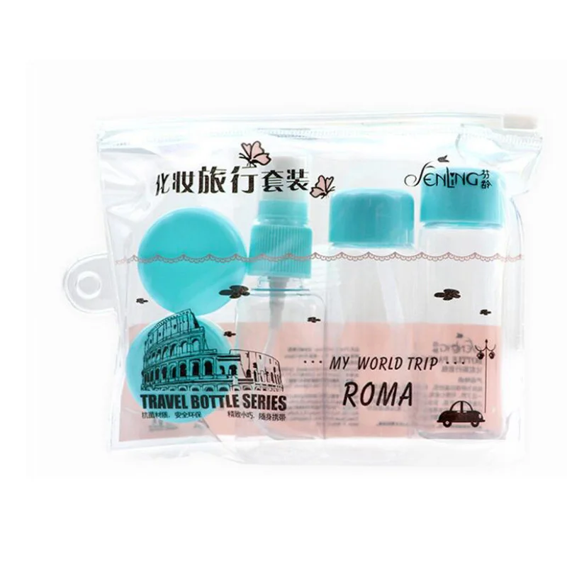 Fashion Plasic Empty bottle Travel Makeup Spray Bottle cream box Portable cosmetics beauty travel set
