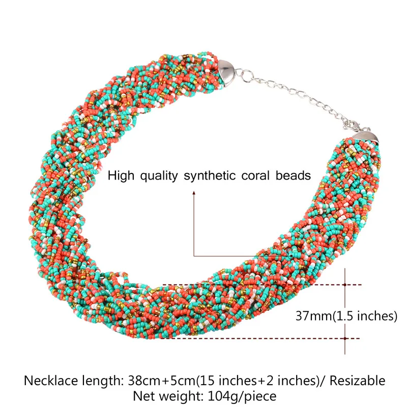 Массивное ожерелье богемные ювелирные изделия и Подарочная коробка 2016 модное