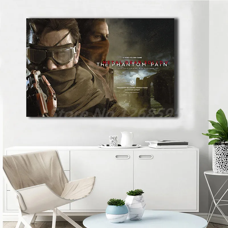 Металлическая Шестерня твердый V The Phantom Pain HD настенные художественные плакаты на