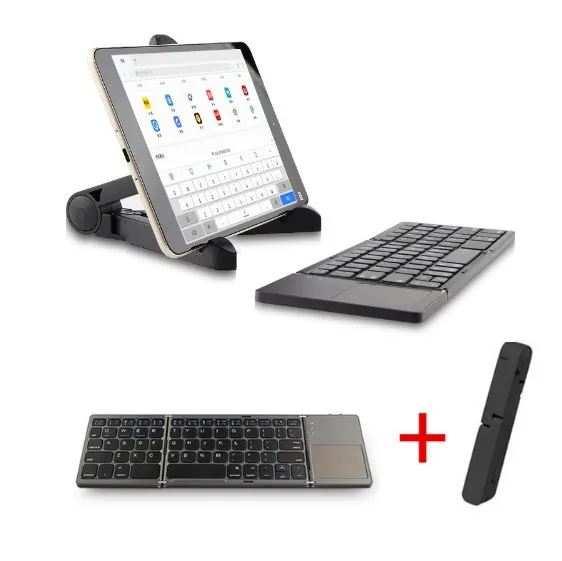 Для планшетов Mi Pad 4 lenovo Tab 4 Plus huawei mediapad m3 chuwi hi9 hi10 pro, трехслойная Беспроводная клавиатура Bluetooth, чехол для ПК