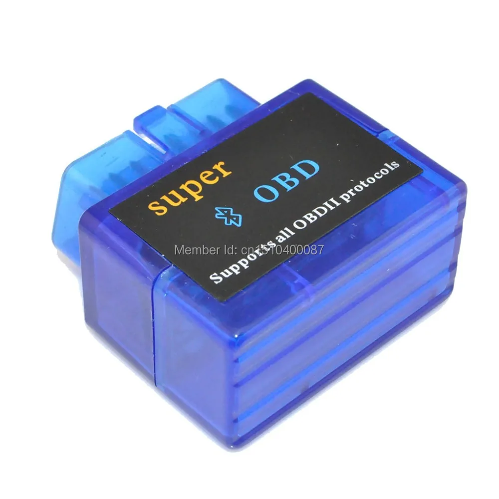 Mini Auto ELM327 Bluetooth V1.5 ODB2 ODBII Car Diagnostic Scanner Tool for Torque Android (Blue) | Автомобили и мотоциклы