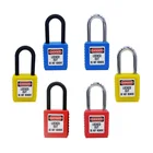 Замок безопасности из АБС-пластика, промышленный нейлоновый замок с двумя уникальными ключами, диаметр 38 мм